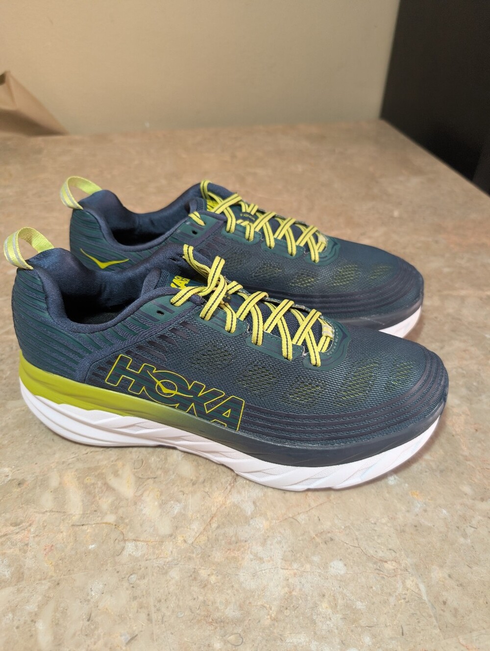 Hoka One One Bondi 6 "Deep Teal "Running Cushioned #F27219F Shoes Mens Size 11 - Picture 9 of 13